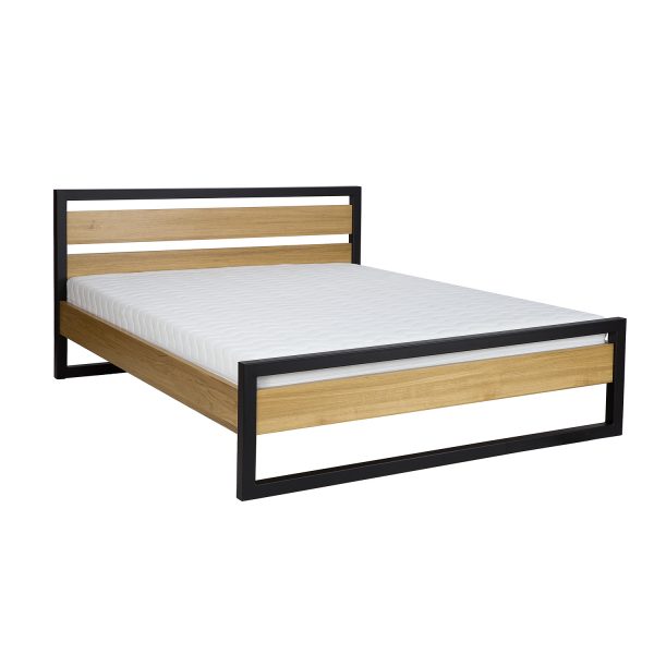 Posteľ Metal LK 371 dub