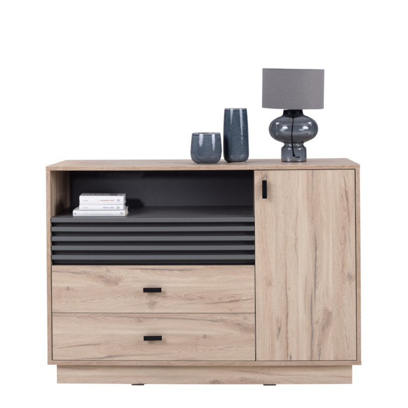 Komoda Allmo AL7 dub/antracit