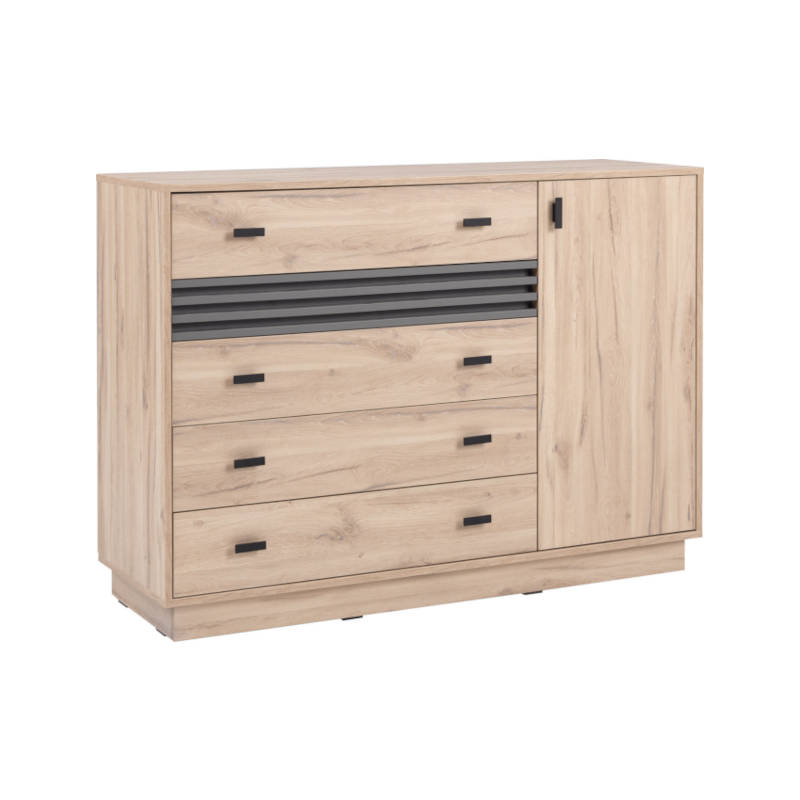 Komoda Allmo AL17 dub/antracit