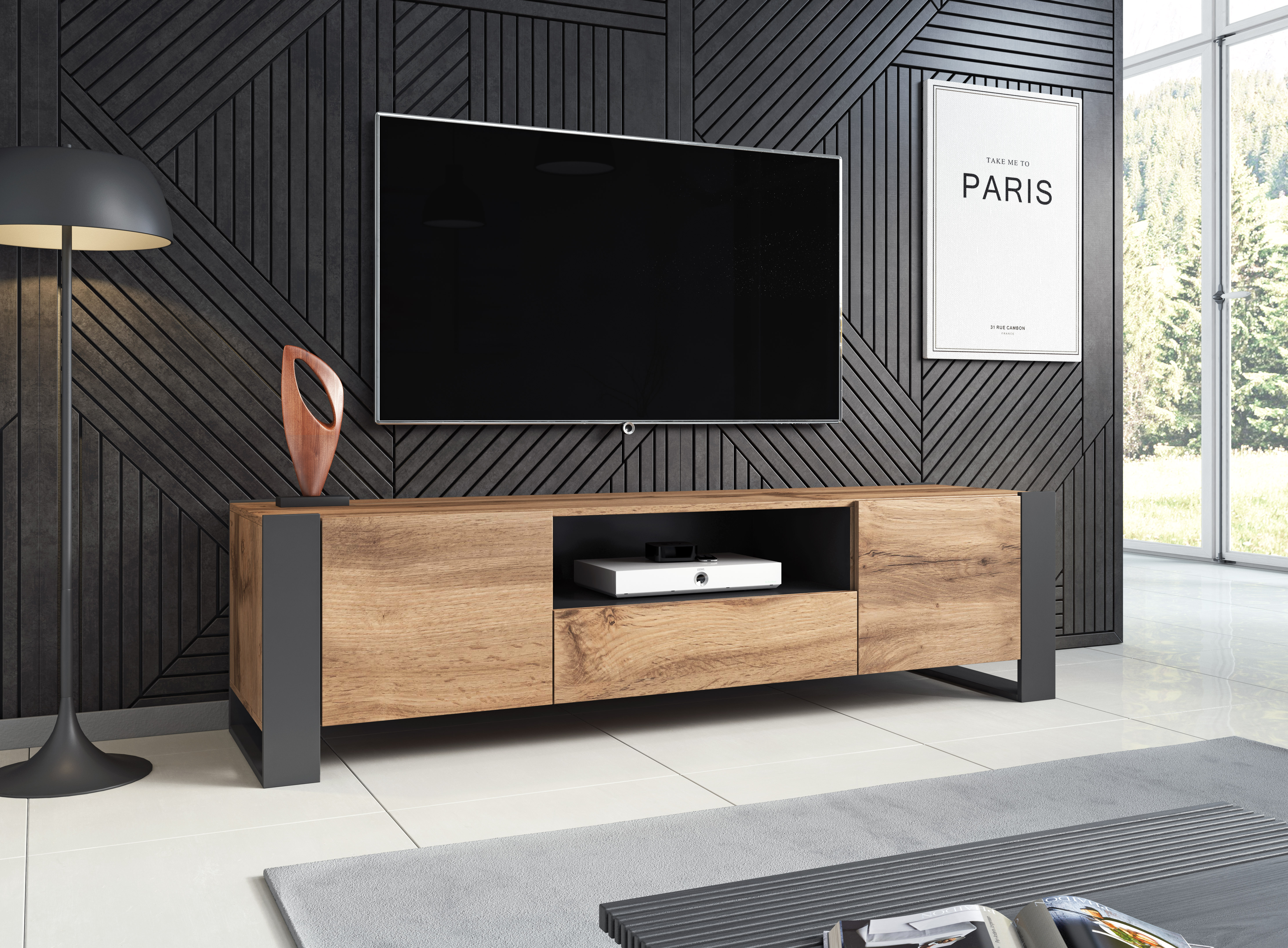 Wood Tv stolík 